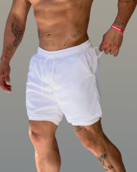 Shorts Compressão 2 em 1 Masculino